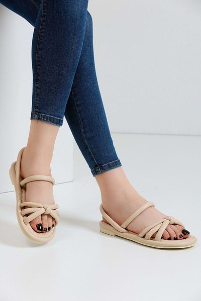 Devida Women's Flexible Sole Sandals Beige