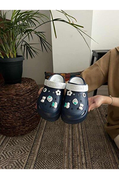 Behtah Kundura Ψηλή σόλα Πλήρης Ορθοπεδική Αποσπώμενη Σόλα Νοσοκόμα Γιατρός Παραθαλάσσια Παντόφλες Όλα τα Στολίδια Δώρο