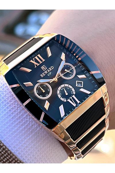 Reward E.A141131 Reward Steel Cord 3 Atm Water Resistant Inner Functions Aftif Men's Wrist Watch