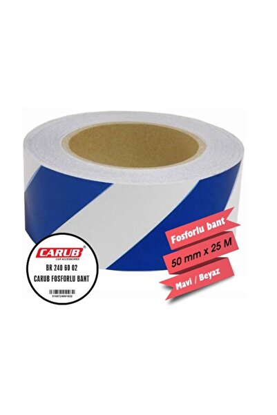 Temiz Pazar شريط كاروب هايلايتر 5 سم × 25 متر أزرق وأبيض