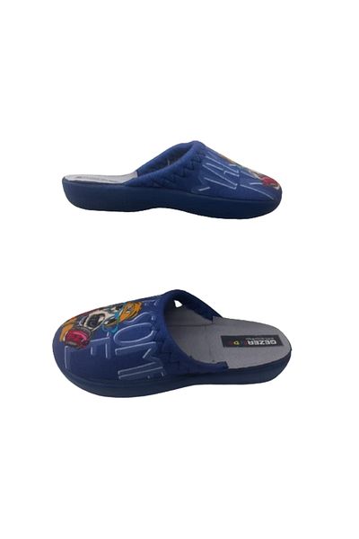 GEZER Παντόφλες εσωτερικού χώρου Boy's Navy Blue Dog Figured