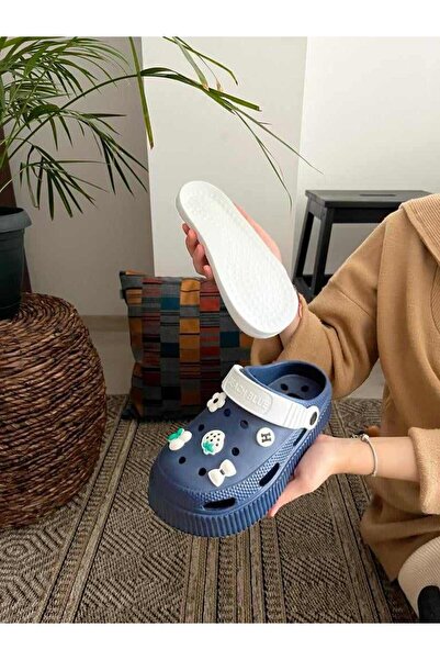 Behtah Kundura Ψηλή σόλα Πλήρης Ορθοπεδική Αποσπώμενη Σόλα Νοσοκόμα Γιατρός Παραθαλάσσια Παντόφλες Όλα τα Στολίδια Δώρο