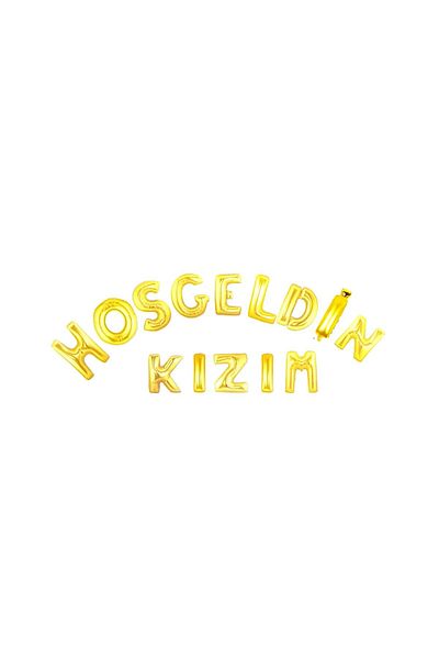Bkmc WELCOME MY GIRL GOLD SET BALLOON