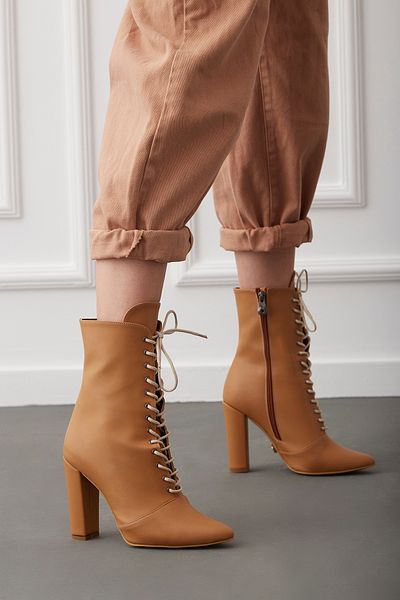 AYAKKABI PRENSİ Arto Lace-up MILK COFFEE