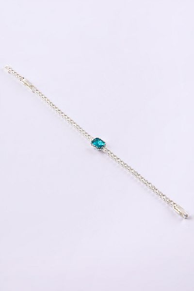 Serelia Waterway Steel Bracelet with Colorful Stone Design