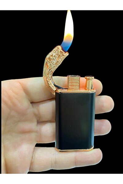 Silvio Monetti Yılan Başlı Rose Bakır Çift Yanmalı Gazlı Çakmak 109254