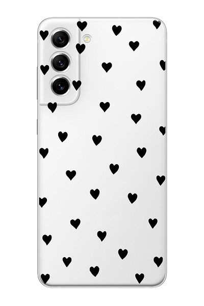 shoptocase حافظة هاتف شفافة بنمط قلوب متوافقة مع هاتف Galaxy S22