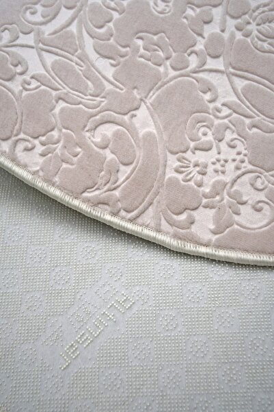 Dijidekor Elit Mink Στρογγυλό χαλί Αντιολισθητικό Πλένεται Αντιβακτηριδιακό Αντιστατικό 140X140