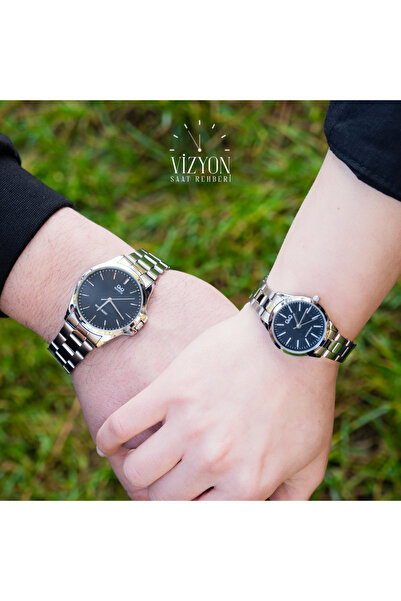 Q&Q Çift Saatleri Sevgili Saat Seti Metal Kordon 3ATM Su Geçirmez