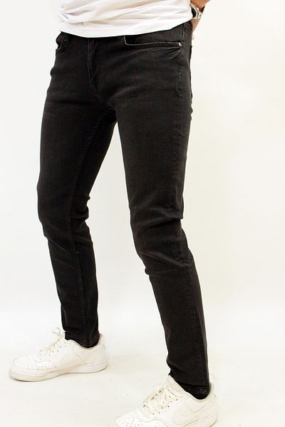 Cazador Jazz 0714 Parker Black Wash Denim Ανδρικό Lycra Slim Fit Τζιν Παντελόνι Anthracite