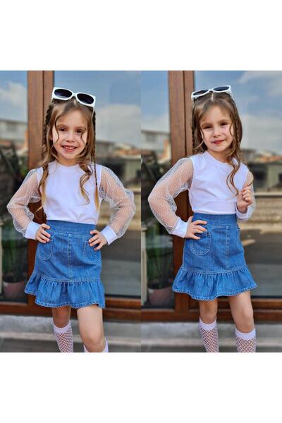 YİGİT BUTİK بدلة تنورة من الدنيم من Yigit Boutique