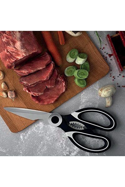 NuBuTu Çok Amaçlı Mutfak Makası , Tavuk kesme makası,Korumalı çok fonksiyonlu...