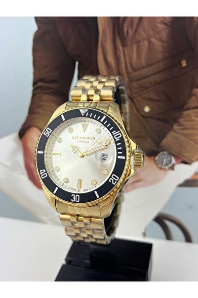 Lee Cooper GOLD JUBEL MODEL MEN'S Wristwatch 5 ATM WATERPROOF