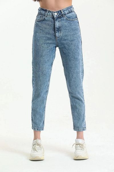 BROSERER Pantaloni de damă Suzii Mom Jean Lycra pentru spălat zăpadă MOMJEAN