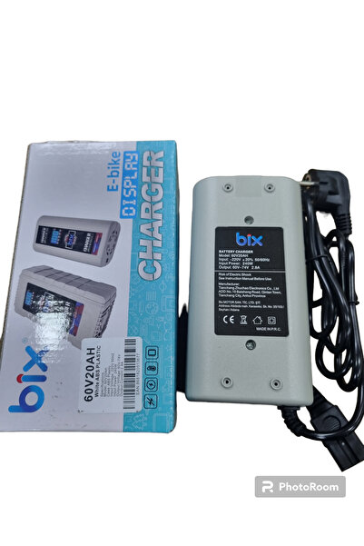 Bix Ebike 60v20 Amper Şarj Aleti Dijital Göstergeli