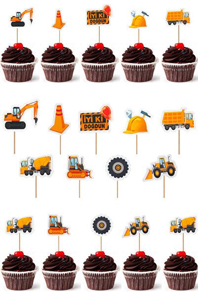 Yusuf Dirik YD Party Supplies 10 قطع من أدوات تنظيف الأسنان على شكل كب كيك بت...