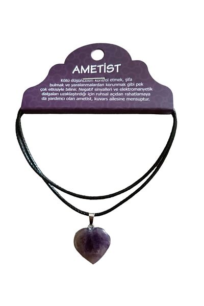 devritarz Amethyst Stone Healing Natural Stone Necklace Design