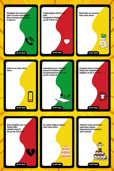 at bi' shot Classic - Entertainment Game |   Party Game |   New Year's Game |   Card Game |   Box Game