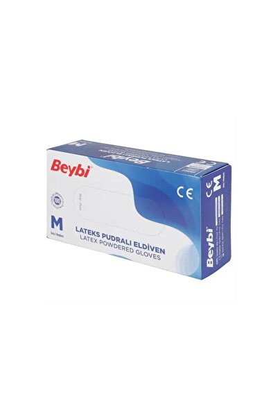 Beybi BEYBİ Lateks Pudralı Eldiven 100 adet - M