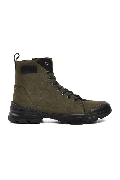 Hammer Jack Bonn 102 21520 Khaki Nubuck Γνήσιο Δερμάτινο Ανδρικές Μπότες με Fleece Inside