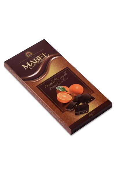 Mabel Portakal Parçacıklı Bitter Çikolata 90g.