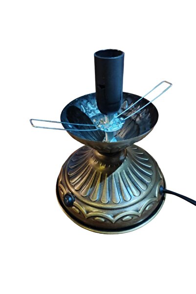 Alpha Tasarım Atölyesi Döner Altlık Metal desenli Su kabağı Lambalar İçin