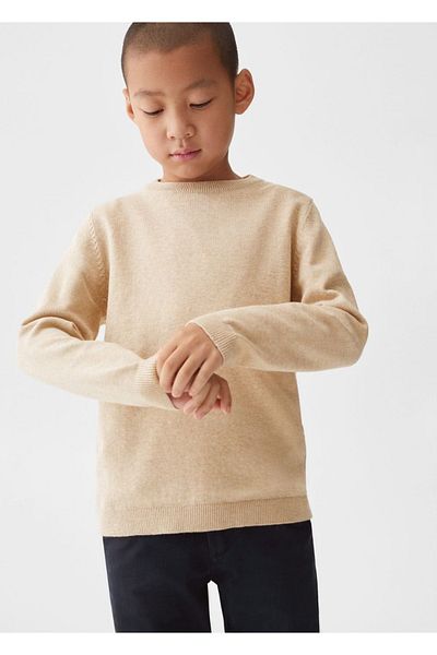 MANGO Kids Βαμβακερό πλεκτό πουλόβερ
