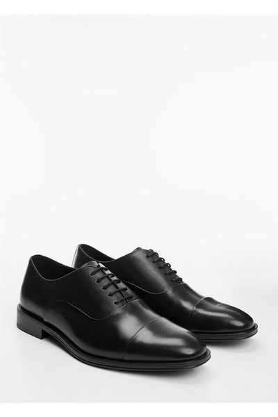 MANGO Man Längliche Werkzeugschuhe aus Leder