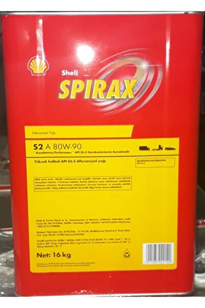 SHELL SPIRAX S2 80W90 Şanzıman Yağı