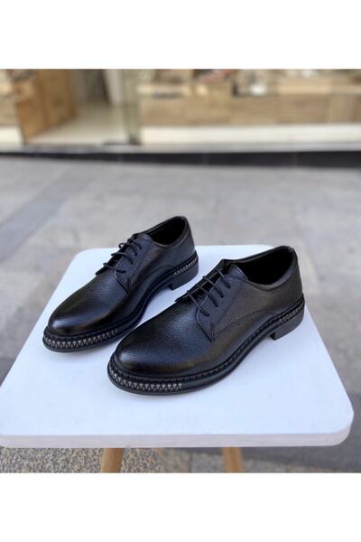 Gloriys Ayakkabı & Çanta Siyah Kadın Oxford Ayakkabı 23b546