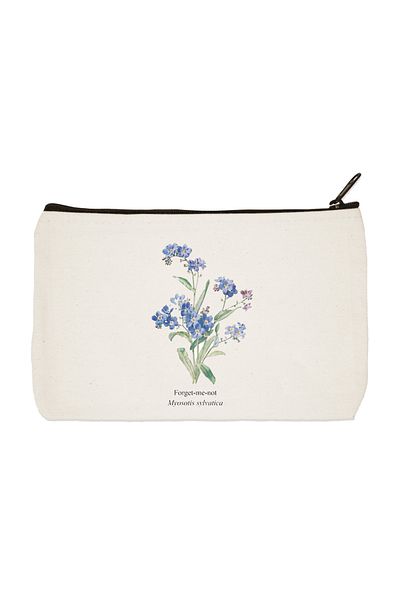 designedfy Flower 4 Printed υφασμάτινη τσάντα μακιγιάζ Τσάντα θήκης για στυλό