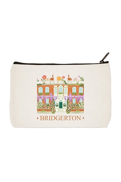 designedfy Bridgerton Printed υφασμάτινη τσάντα μακιγιάζ Θήκη για στυλό Τσάντα χειρός