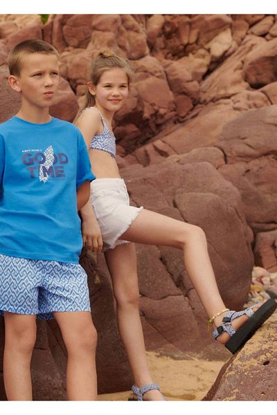 MANGO Kids Plateau-Riemchensandalen