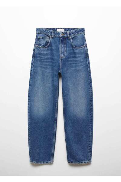 MANGO Woman Yüksek Belli Balon Jean Pantolon