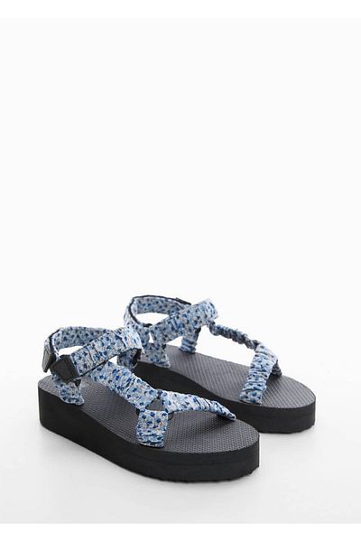 MANGO Kids Plateau-Riemchensandalen