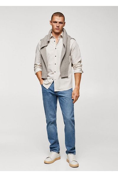 MANGO Man Tricou imprimat 100% bumbac