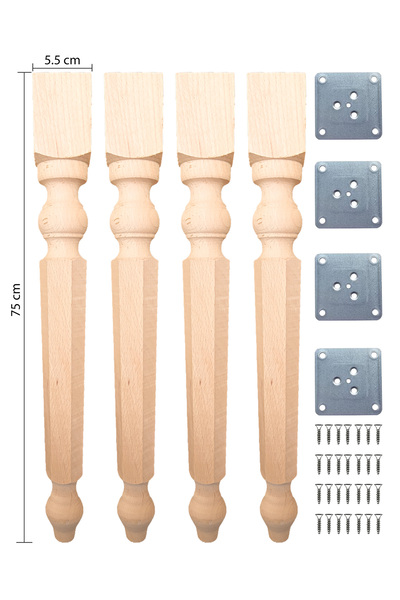 turanahşap Masa ayağı - Ahşap Masa Ayağı - Mutfak Masa Ayağı - Çalışma Masa A...