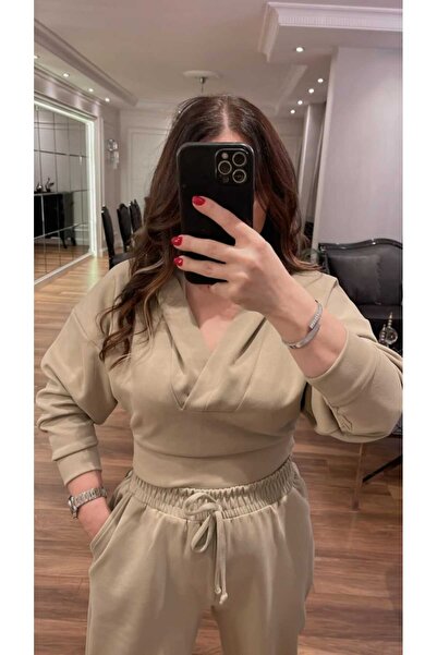 YELS BOUTIQUE KAPŞONLU MODAL TAKIM HAKİ