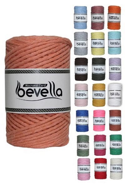Bevella Macrame Cord Σχοινί Μακραμέ 3 Χιλ. Τσαρνάζιμα 1 Τεμάχιο 250 γρ Σολομός