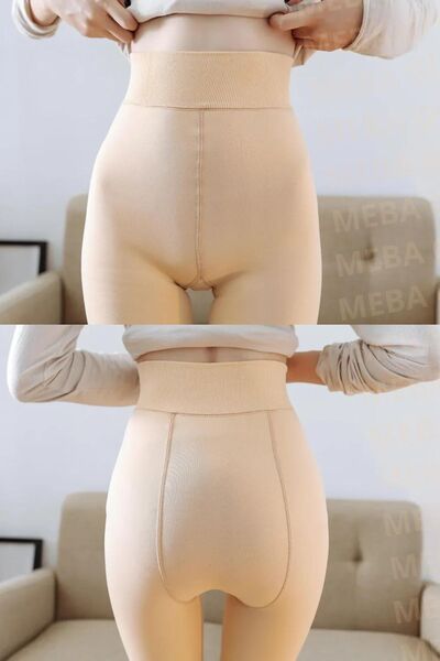 MEBA Winter Thermal Skin Look Skin Plush Pantyhose with Plush Inside