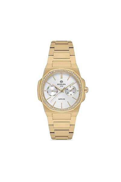 Hislon ساعة يد نسائية موديل QT127G-10SG