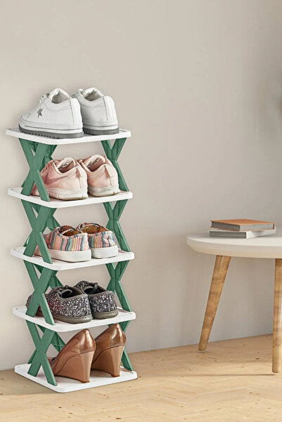 ESNAFDEDE 5 Katlı Banyo Salon Mutfak Düzenleyici Pratik Demonte Raf Ünitesi A...