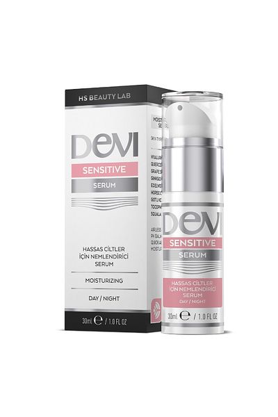 Devi Sensitive Serum 30ml - Moisturizing, Color Tone Equalizing and Soothing Skin Care Serum