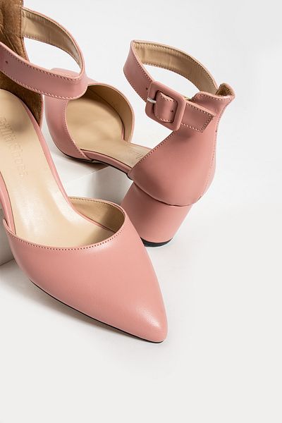 Güllü Shoes Pantofi de damă cu toc trandafiri uscati Rochie de seară pantofi de mireasă cu toc gros stiletto 5,5 cm