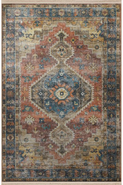 Rugs Modern Halı Vintage Διακοσμητικό Χαλί με Πολύχρωμο Παραδοσιακό Μοτίβο, Θ...