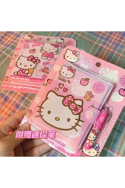 BLA GROUP Hello Kitty Mini Notebook Pen Set