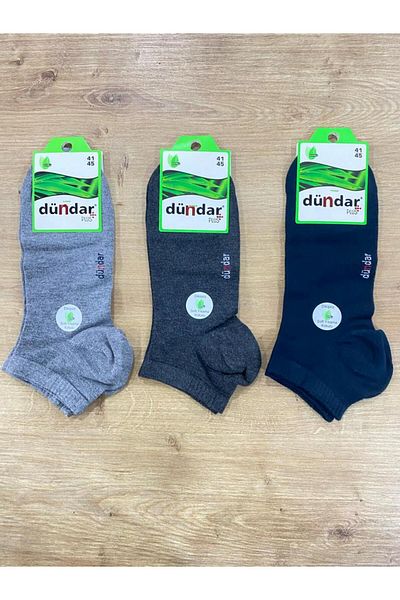 Dündar Men's Seamless Bamboo Booties Socks / 3 Pieces