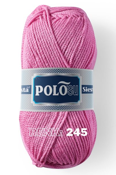Polosu Siesta Soft - Atkı Yelek Kazak El Örgü Ipliği - 245 - Açık Mürdüm