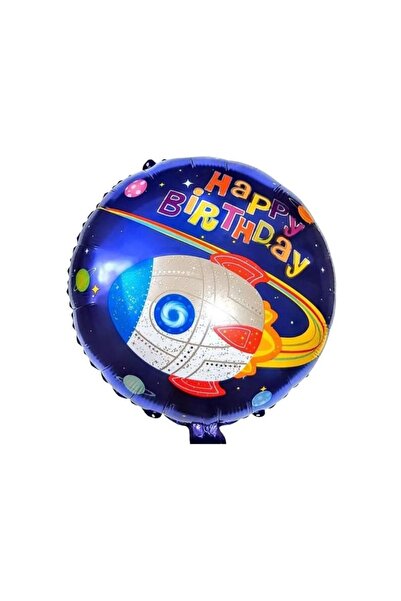Bkmc 18'' Round Rocket Foil Balloon