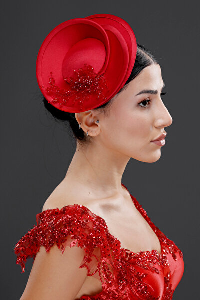 Simay Aksesuar Nikah Şapkası Vualet Şapka Gelin Kepi Gelin Saç Aksesuarı